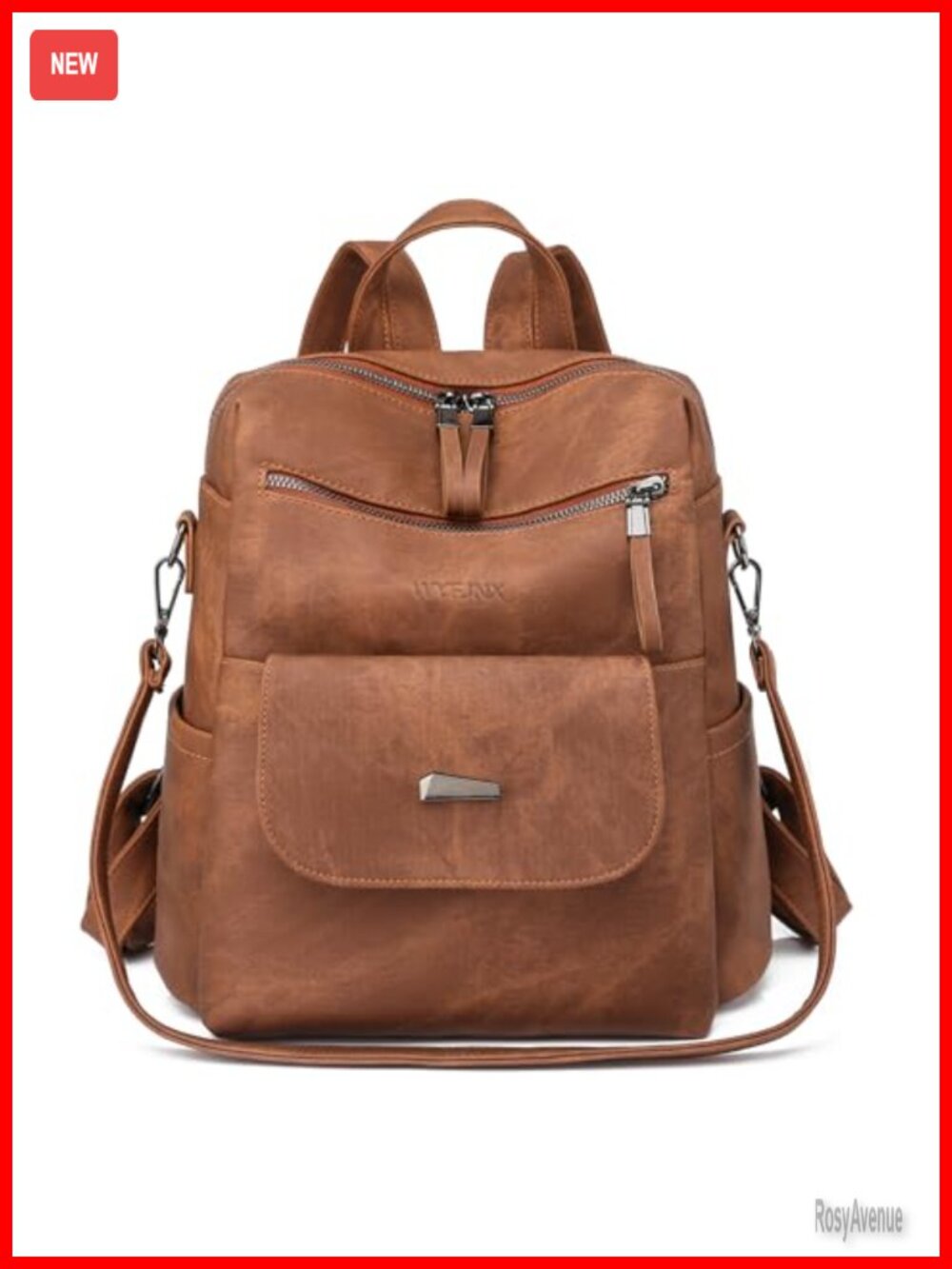 Faux Leather Small Backpack Purse for Women Ladies Waterproof Handbag